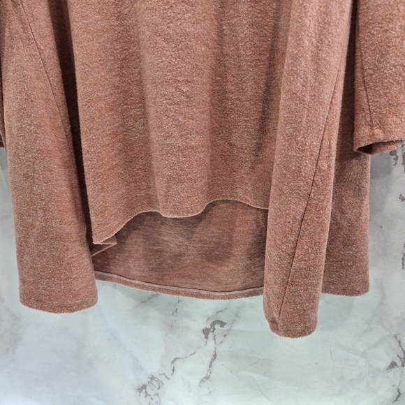 Torrid Sweater Womens 1X 1 Pink Off Shoulder Sweatshirt Ombre Super Soft Plush - Picture 7 of 11